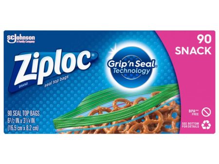 Ziploc Clear Snack Bag 90 pk Online