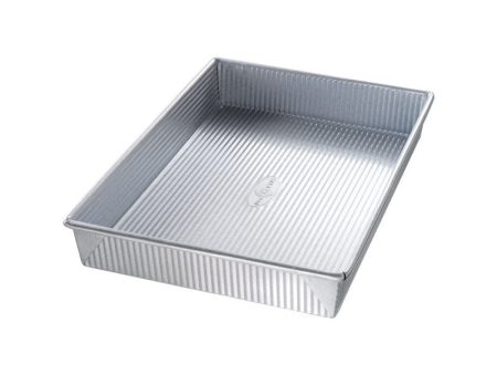 USA Pan 9.5 in. W X 13.625 in. L Rectangular Pan Silver 1 pc Supply