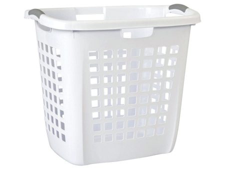 Sterilite White Plastic Laundry Basket Hot on Sale