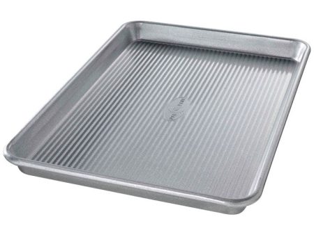 USA Pan 9-3 4 in. W X 14-3 4 in. L Jelly Roll Pan Silver Online Sale