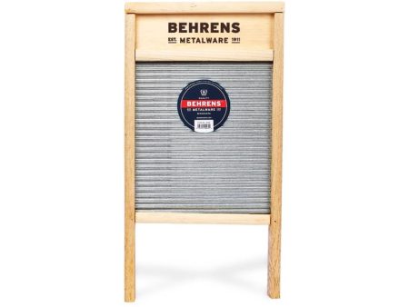 Behrens 12.5 in. W X 24.5 in. L Galvanized Steel Scrub Surface Washboard Online