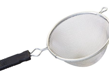 Good Cook Silver Black Aluminum Mesh Strainer Cheap