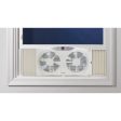 Lasko 12.9 in. H X 9 in. D 3 speed Electronically Reversible Twin Window Fan Remote Control Online Hot Sale