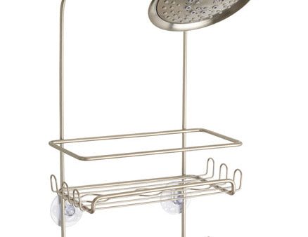 iDesign Milo 21-1 4 in. H X 4-1 2 in. W X 9 in. L Satin Silver Shower Caddy Fashion