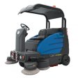 Industrial Ride-On Sweeper Machine JVC75SWEEPN from Johnny Vac - 74 1 4  (1886 mm) Cleaning Path - Roof - Battery & Charger Included For Sale