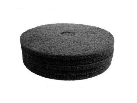 Floor Machine Pads - for Stripping - 17  (43.1 cm) - Black - Box of 5 - 66261054227 Discount