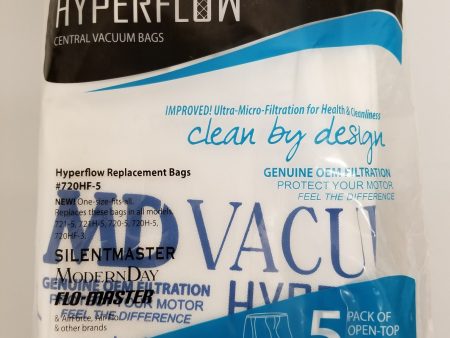 MD Genuine 8 Gallon 5 Pack Central Vacuum Bags 720HF-5 Fashion