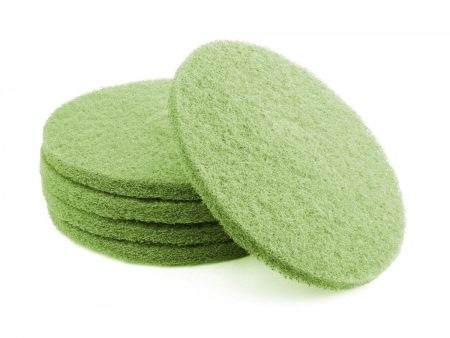 Floor Machine Pads - for Super Scrub - 14  (35.5 cm) - Green - Box of 5 - 66261054258 Supply