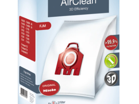 Miele FJM Pack of AirClean 3D Vacuum Bags (4+2) on Sale