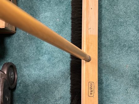 Push Broom 24  w  Handle 3  Bristles - Indoor or Outdoor For Sale