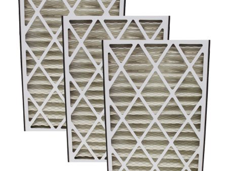 3PK Replacement Air Filters Pleated Furnace Filter Parts Compatible With Trion Air Bear Part# 255649-101, Merv 8, 16 in x 25 in x 3 in For Sale