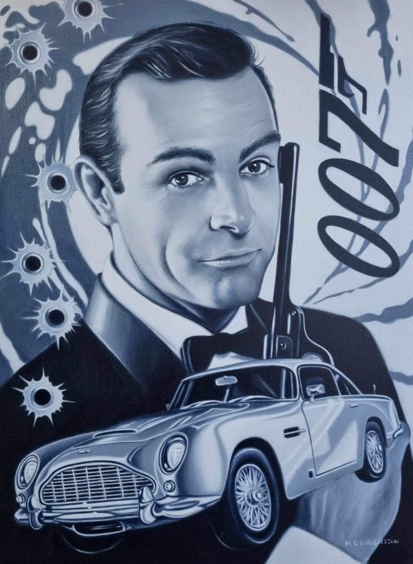 007 Sean Connery ORIGINAL by Marie Louise Wrightson Sale