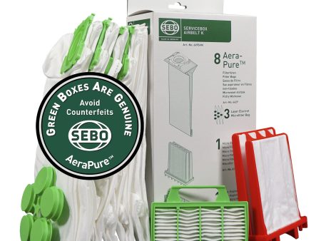 SEBO AUTOMATIC SERVICE BOX AIRBELT K 6695AM (8-3 Layer Filtration Bags) For Cheap