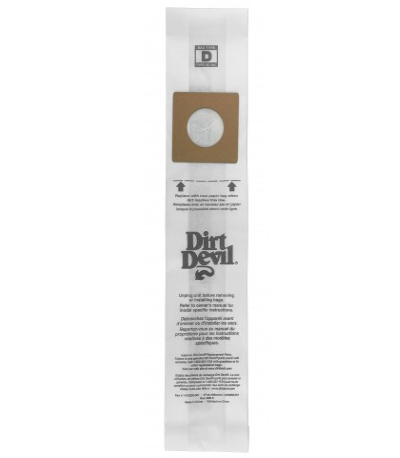 Dirt Devil Upright Vacuum Bags Type D - Pack of 10 Bags - Royal 3670148001 For Cheap