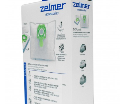 Hepa Bag for Zelmer VC1500 and VC2500 Canister Vacuum - Pack of 4 Bags + 1 Filter Supply