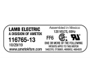 Central Vacuum Replacement Motor Lamb   Ametek 116765-13 - 5.7   dia - 3 Fans - 120 V - Epoxy Paint Online now