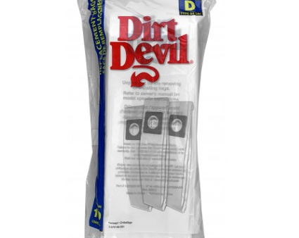 Dirt Devil Upright Vacuum Bags Type D - Pack of 10 Bags - Royal 3670148001 For Cheap