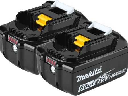 Makita Battery 18V LXT Lithium‑Ion 5.0Ah BL1850B-2 (2 Pack) Online Hot Sale