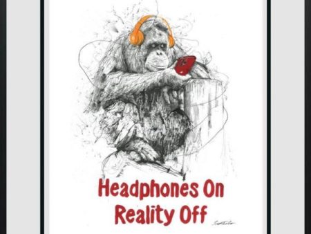 Headphones On Reality Off Standard by Scott Tetlow Supply