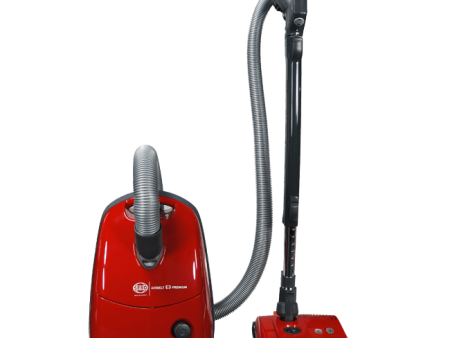 Sebo AIRBELT E3 Premium w ET1 Powerhead & Parquet Brush Canister Vacuum 91647AM RED Hot on Sale