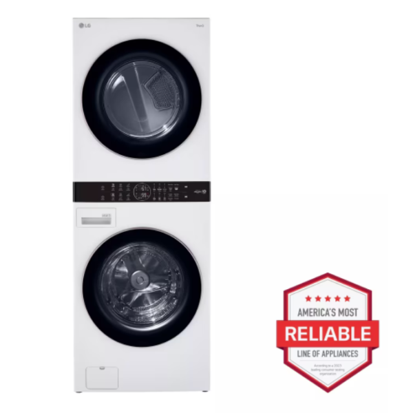 (WKE100HWA) Single Unit Front Load LG WashTower with Center Control 4.5 cu. ft. Washer and 7.4 cu. ft. Electric Dryer Online Sale