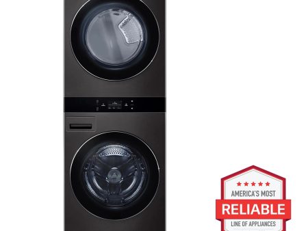 (WKEX300HBA) Single Unit Front Load LG WashTower with Center Control 5.0 cu.ft. Washer & 7.4 cu.ft. Electric Dryer For Sale