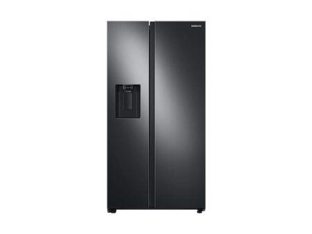 27.4 cu. ft. Large Capacity Side-by-Side Refrigerator in Black Stainless Steel For Sale