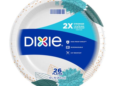 Dixie Multicolored Paper FLOWERS BLOOM Dinner Plate 10-1 16 in. D 26 pk Sale