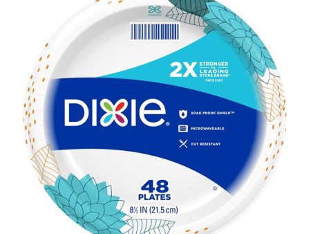 Dixie Multicolored Paper Flowers Bloom Dinner Plate 8-1 2 in. D 48 pk Sale