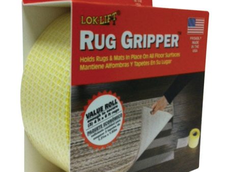 Lok-Lift 2.5 in. W X 60 ft. L Reversible Scrim Indoor Rug Gripper Online Sale