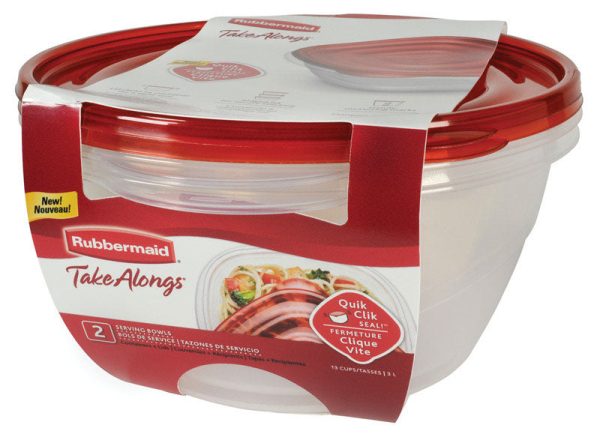 Rubbermaid 13 cups Clear Food Storage Container 2 pk Online now