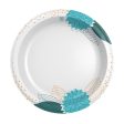 Dixie Multicolored Paper FLOWERS BLOOM Dinner Plate 10-1 16 in. D 26 pk Sale