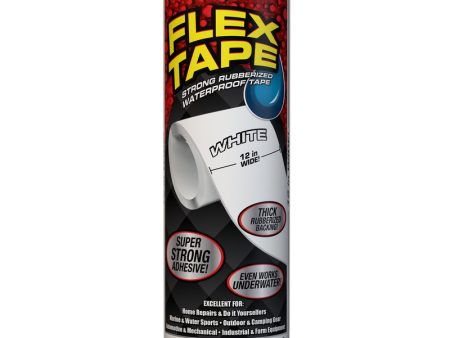 Flex Seal Family of Products Flex Tape 12 in. W X 10 ft. L White Waterproof Repair Tape Online Hot Sale