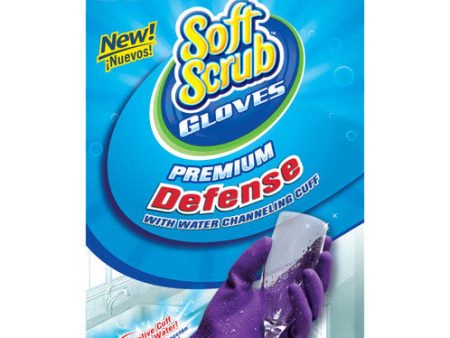 Soft Scrub Rubber Cleaning Gloves S Purple 1 pair Online Sale