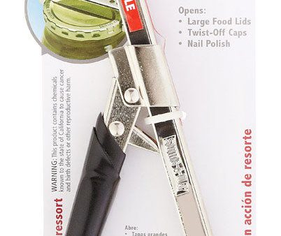 Swing-A-Way Black Silver Steel Jar Opener on Sale