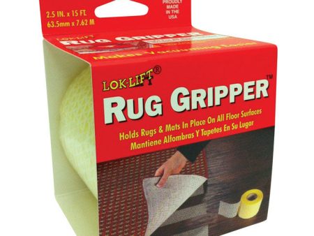 Lok-Lift 2.5 in. W X 15 ft. L Reversible Scrim Indoor Rug Gripper Online