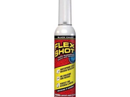 Flex Seal Family of Products Flex Shot Black Rubber All Purpose Waterproof Sealant 8 oz Online now